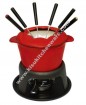 Cast iron fondue set 5M17A10